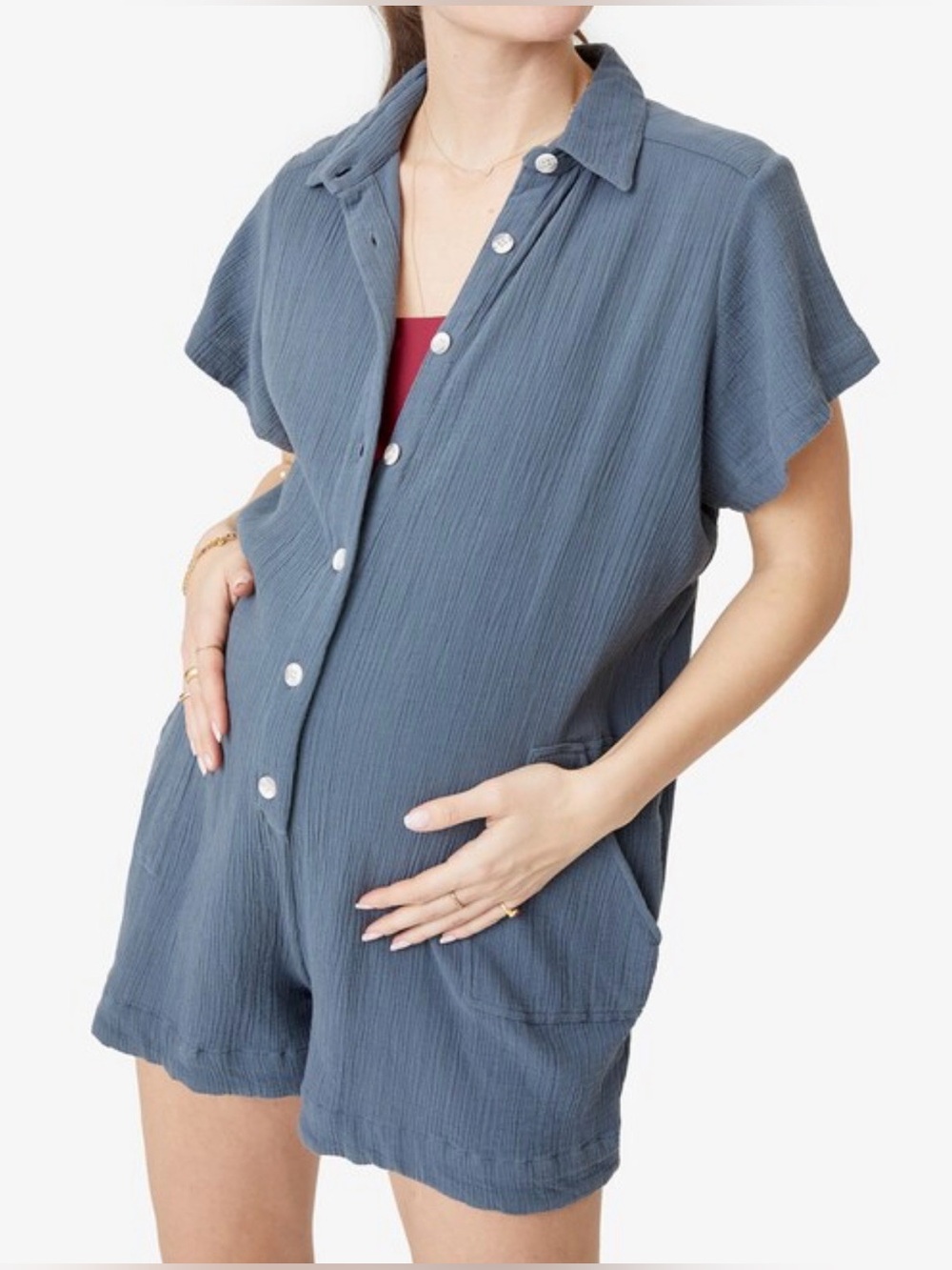 HATCH The Lenora Maternity Romper